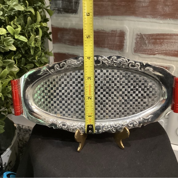 Vintage Occupied Japan Historic Piece - Metal Crafted Tray - 1945 to 1952 - Picture 12 of 13